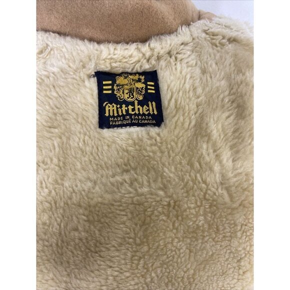 Vintage Mitchell Wool Duffle Coat 70s Toggle Plaid Lined Winter Woman M - Picture 12 of 14